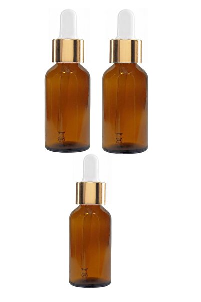 wellLine 50 Cc Cam Damlalıklı Amber Şişe [50 Cc=50ml X 3 Adet] / Ecza Şişesi ...