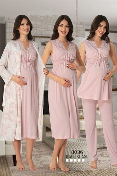 Effort Pijama طقم بيجامة للحوامل من Freya Effort مكون من 4 قطع
