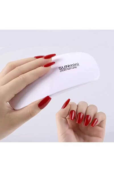 newnet SUNmini 2 Modlu Zaman Ayarlı UV Oje Kurutcu 6 Ultraviyole ledli Takma - Protez Tırnak Kurutucu