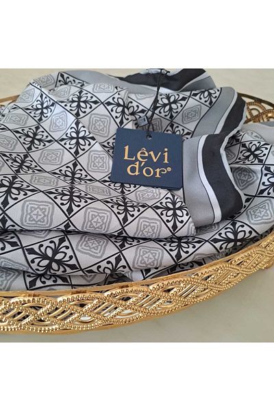 Levidor ΜΕΤΑΞΩΤΟ Φουλάρι LEVIDOR TWILL