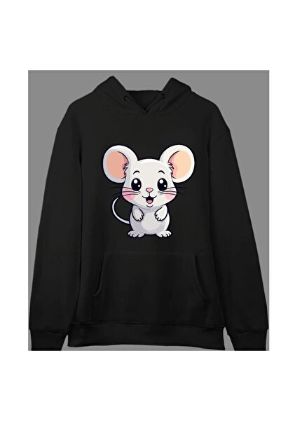 ZEMLİYA Γυναικεία φούτερ με κουκούλα oversized - με 2 κλωστές στους ώμους