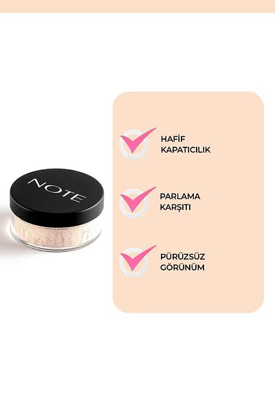 NOTE Loose Powder Makeup Fixing Mattifying Powder 03 Porcelain