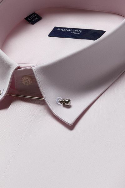 Paşahan Πουκάμισο Slim Fit με Καρφίτσες για Γιακά