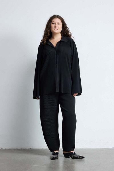 LUOKK Darıan Pleated Plus Size Shirt