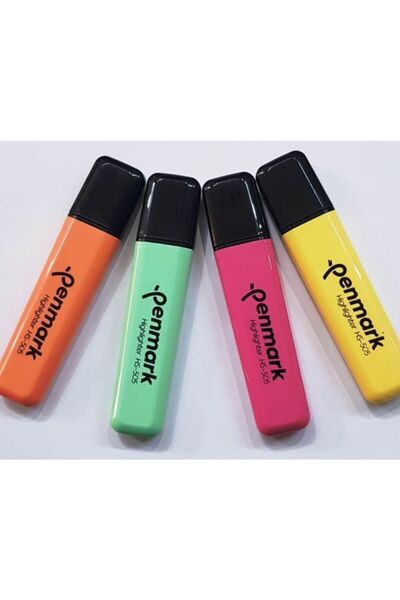 penmark قلم هايلايتر نيون أصفر 10 عبوات