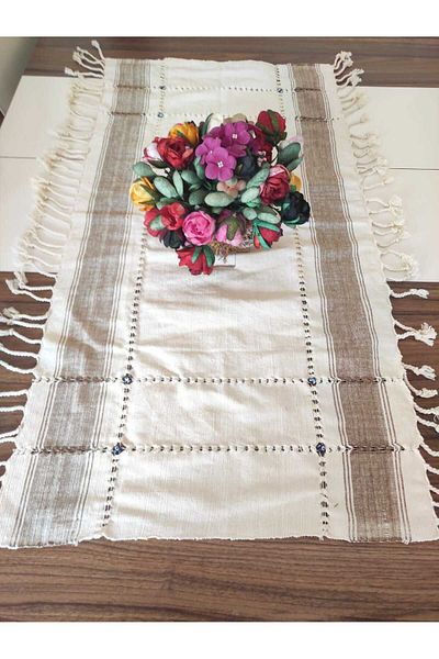denizli hatırası 100% Χειροποίητο Αυθεντικό Τραπέζι Runner - 90cm x50cm