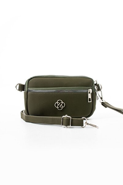 Rosmod Haki Mini Жіноча Сумка - Три Кишені, Деталі на Плечі та Руці