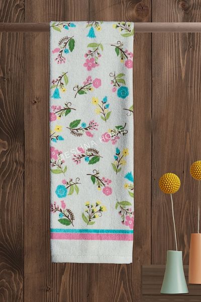 Meslina Home 3-Piece 30X50 Kitchen Towels - Printed, Drying Cloth and Hand and Face Towels