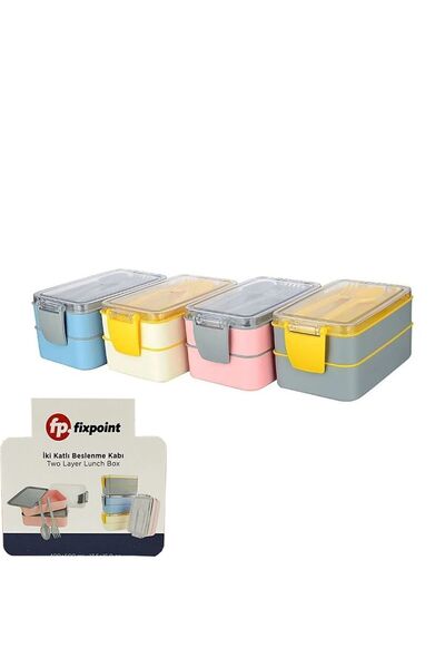 FixPoint Feeding Tin P-1988 Plastic Double Deck 900 ml (1 Pc)