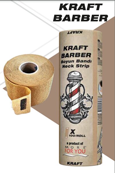 More For You Kraft Barber Boyun Bandı 5'li Paket (100 Adet)