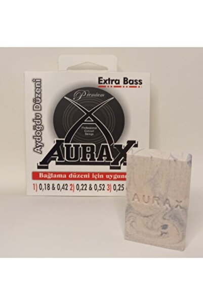 Aurax Ax-18p-s Saz Teli Profesyonel 0.18 Kısa Sap Extra Bass (SABUN HEDİYELİ)