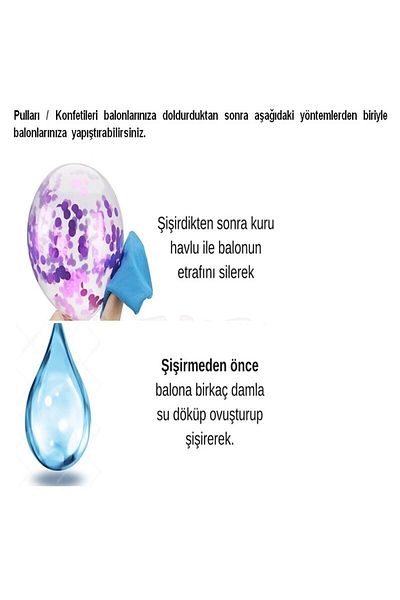 HBK Transparent Balloon Set with Silver Confetti: 12" Balloon 10 Pieces - 1 Pack Balloon Confetti (POLE)