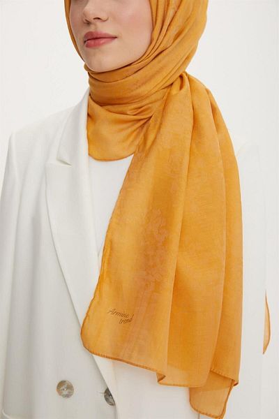 Armine Trend Işıl Shawl 1 - Cotton - Ats1isl-557 - Mustard Yellow
