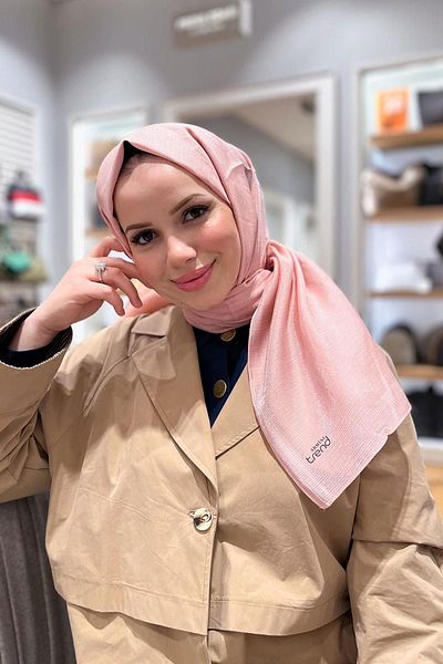 Armine Trend Sparkle Shawl 2 - ATS2PR-23031 - Ανοιχτό ροζ