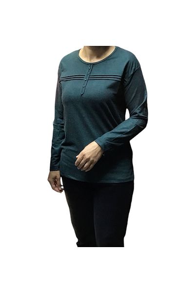 ECE GİYİM High Viscose - Εποχιακή Απλή Μαμά Μπλούζα