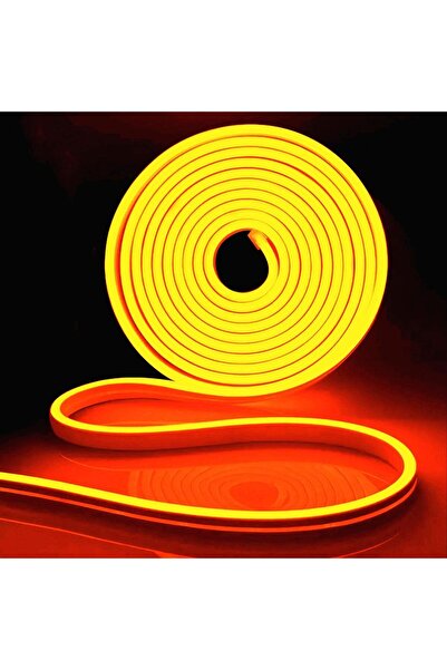 Forlife 12V 5 Metre Neon Şerit Led Amber Işık