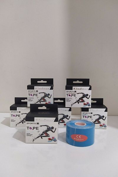 KİNDMAX Kinesiology Tape Pain Tape 5 Cm X 5 Mt Blue