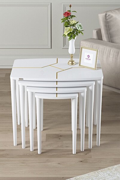 Canisa Concept Lyon Serisi , Üst Kalite Sehpa Takımı , 1.sınıf Mdf 4lü Zigon ...