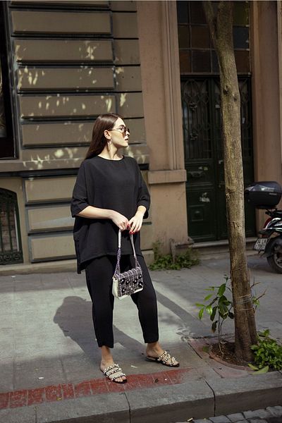 soBasic Set Dublu Confort din Viscoza In Negru