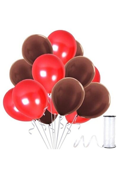 HKNYS 15 Pieces Red-brown Metallic Pearlescent Balloon-party Balloons