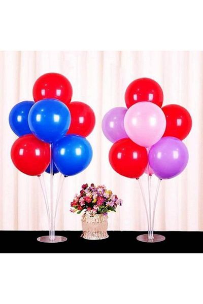 HKNYS Balloon Stand 7 Pieces Metallic Balloon Gift