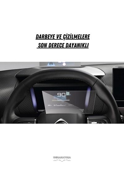 UniqAnatolia Nano Screen Protector Compatible with Citroen C4 Suv 2021 2022 2023 Digital Ghost Instrument