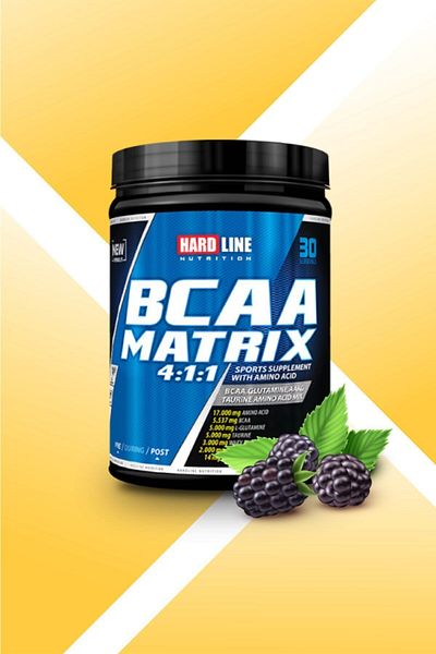 Hardline Bcaa Matrix 4.1.1 - 630 Gr Blackberry Flavored