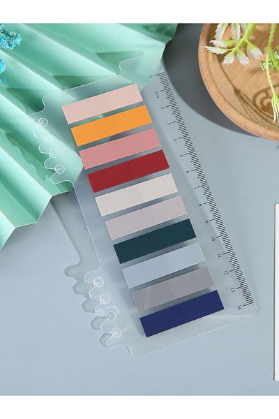 Para Todos Transparent Colored Post-It Bookmark - 200 Sheets Note Paper and Sticker