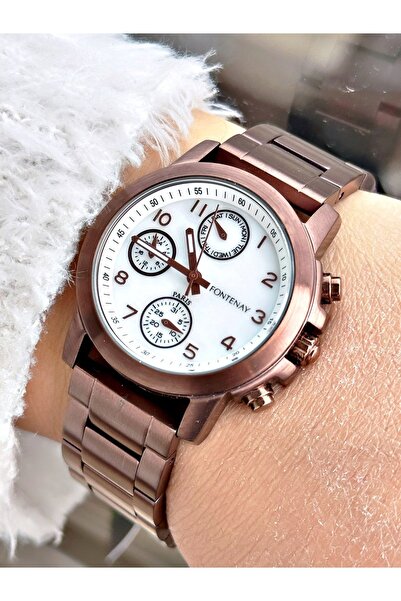 Fontenay Women's Wristwatch Fn-4002.2Kmk - Brown, Steel, Functions Active