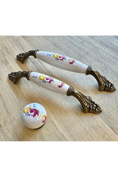 Karan Porselen Porcelain Furniture Drawer Cloakroom Kitchen Cabinet Handle