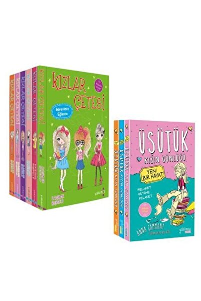 Yakamoz Yayınları Kızlar Çetesi 6'lı Set Ve Üşütük Kızın Günlüğü Seti