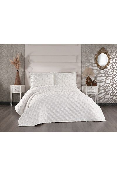 eco concept Double Pompom Bedspread - Dowry Daily Bedspread