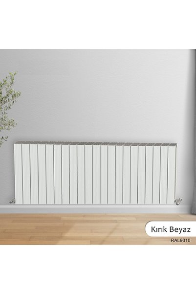 AEON Argus Alüminyum Radyatör 600 X 1465 Kırık Beyaz 21 Dilim Yüksek Isı Verimli