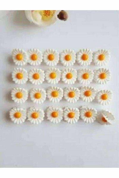 Asa Bebek Çocuk Πόρπη με μοτίβο Daisy - 24 Τεμάχια - 2 εκ