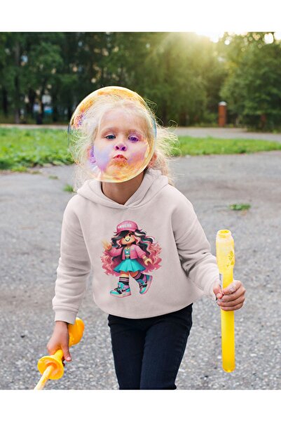 MAGORS Hanorac Roblox 3 Thread pentru fete, hanorac fără buzunar - imprimat