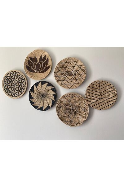Oxy Black Bohem Duvar Tabağı 6'lı Set