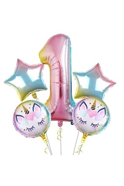 Genel Markalar Unicorn 1 Yaş Folyo Balon Seti