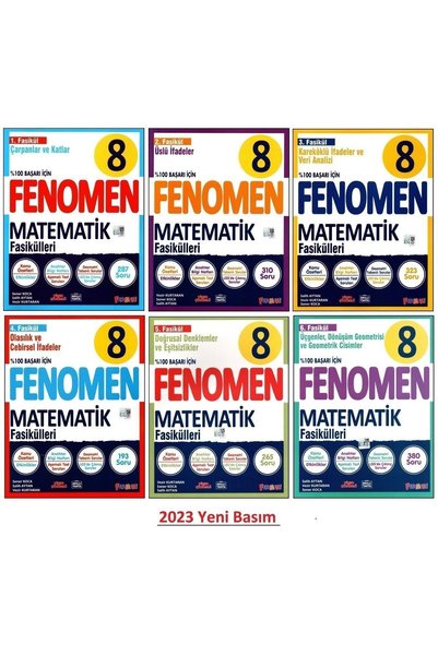 Kollektif Fenomen 8. Sınıf Lgs Matematik 1.2.3.4.5.6 Fasikül (özetli) Soru Ba...