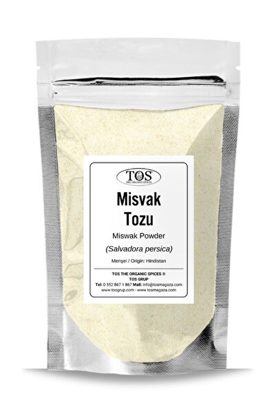TOS The Organic Spices Misvak Tozu 100 gr (1. KALİTE) Salvadora Persica / Miswak Powder