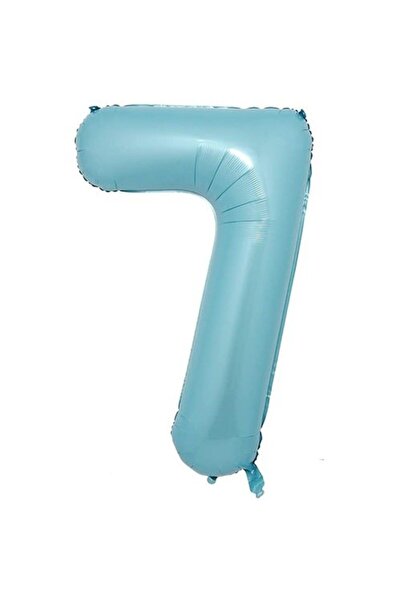 Generic Brand 7 Number Pastel Blue Foil Balloon 76 Cm