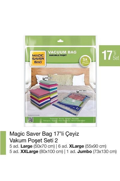 Magic Saver Bag Dowry Vacuum Bag Set of 17 2