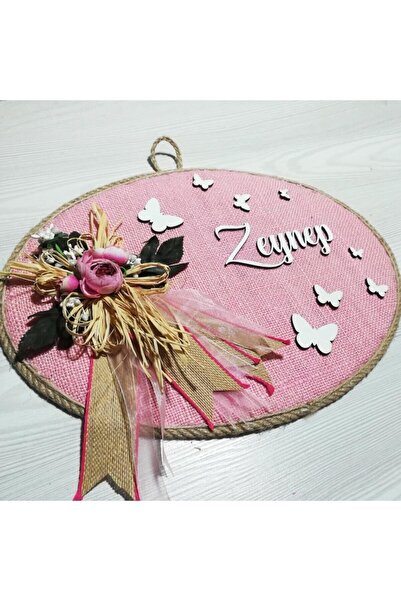 Lora Davet Στολίδι πόρτας δωματίου για κοριτσάκι, στολίδι πόρτας νοσοκομείου, στολίδι τοίχου, πινακίδα ονόματος, στεφάνι μωρού