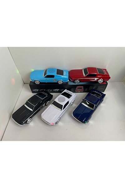 shoptekno Taşınabilir Araba Şekilli Nostaljik Fm Radyo Handfree Fonksiyonu Kablosuz Blueooth