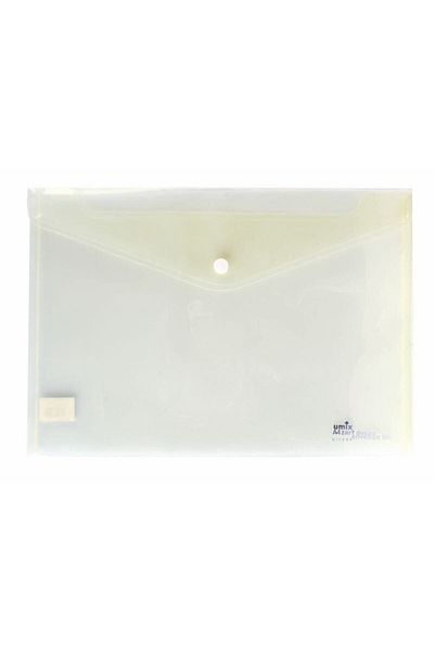 Umix A4 Transparent File - Snap Fastener, U1120 Model, 1 Piece