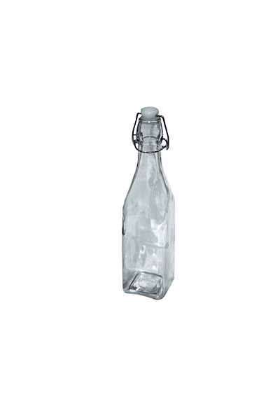AL-Sahah Glass Bottle With Stopper - 0.25 Liter - Clear