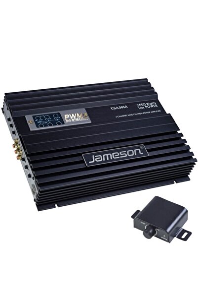 Jameson 4 Kanal 2500w Bass Kontrollu Oto Amfi Usa-505a