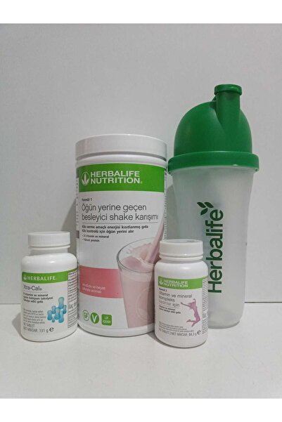 Herbalife Kilo Aldırıcı Set1- Ahududu Beyaz Çikolata Shake, Bir Extra-cal Tab...