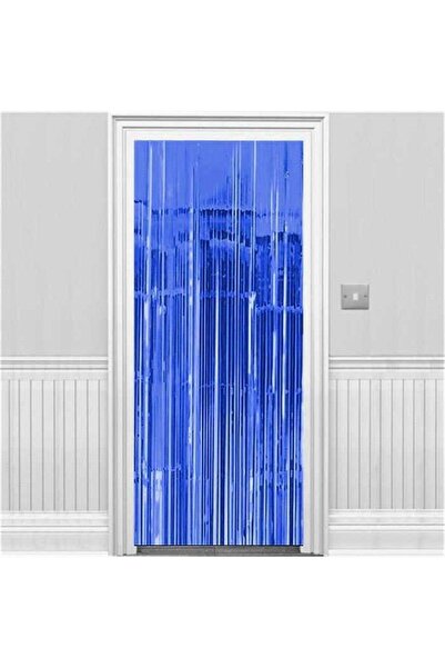Partioutlet Lacivert Saçaklı Perde Kapı Süsü