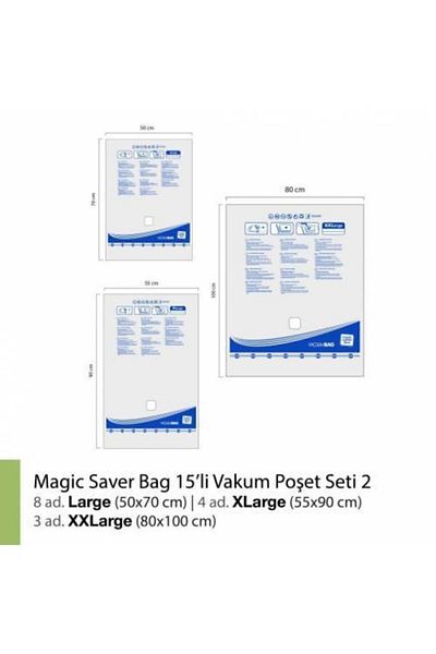 Magic Saver Bag 15 Vacuum Bag Set 2