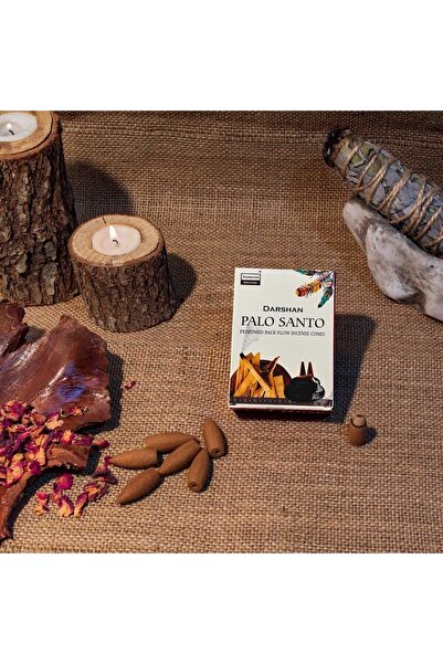 Darshan Incense Palo Santo Geri Akış (BACK FLOW) Tütsü 10 Adet